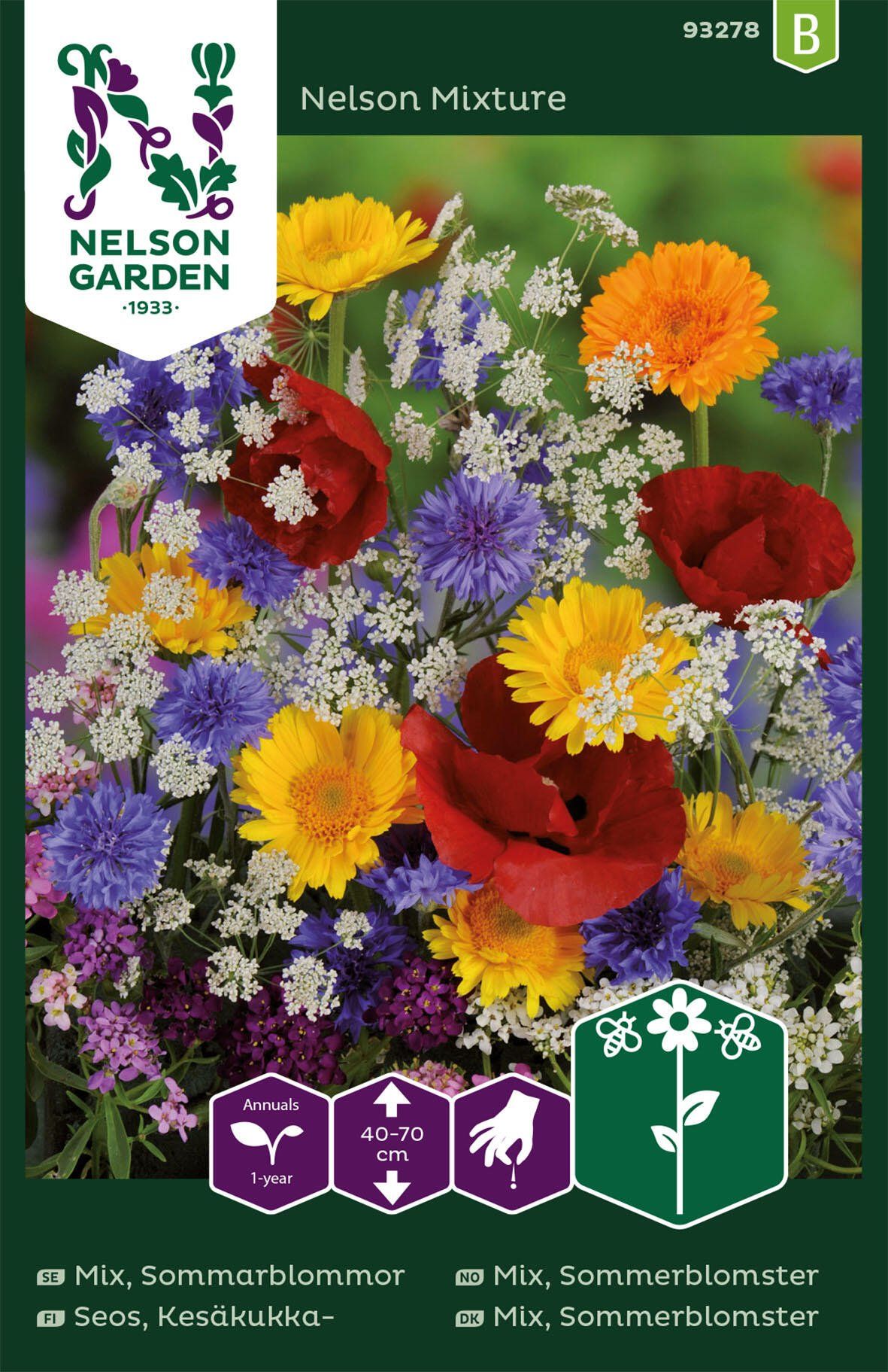 Sommerblomster, blanding 1