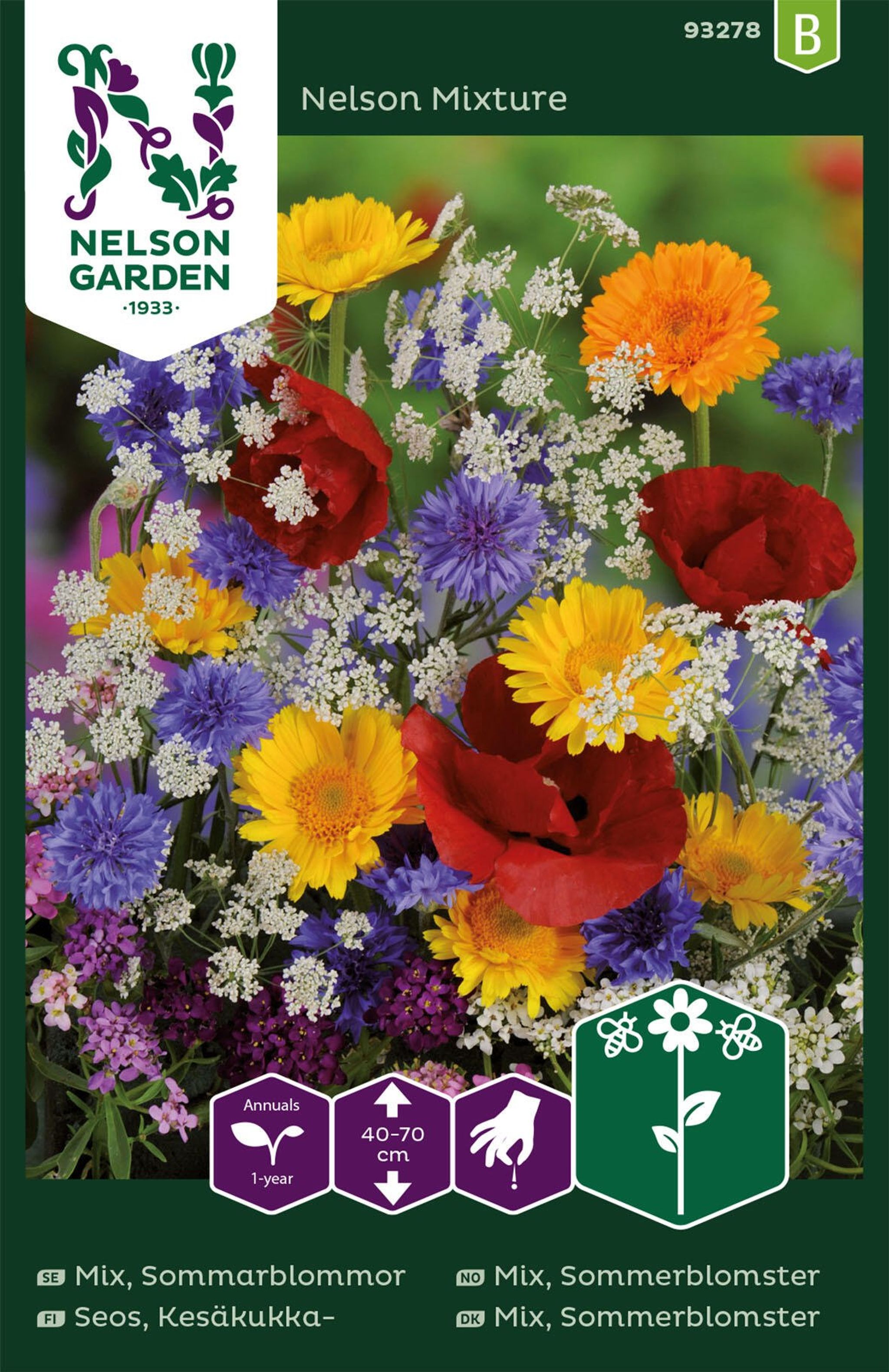 Sommerblomster, blanding