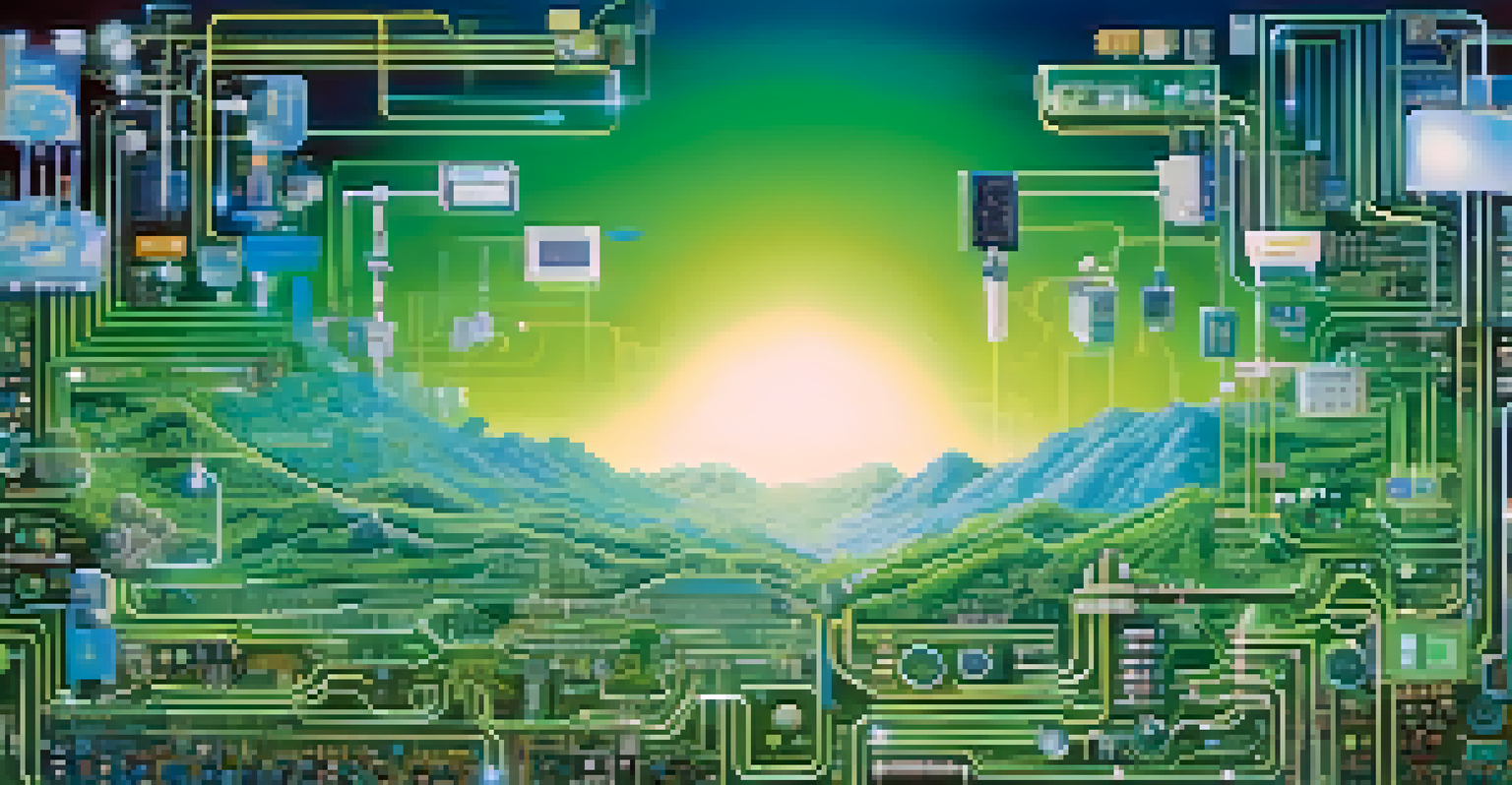 A colorful collage representing innovation in Silicon Valley, with technology symbols on a gradient background, highlighting growth and creativity.