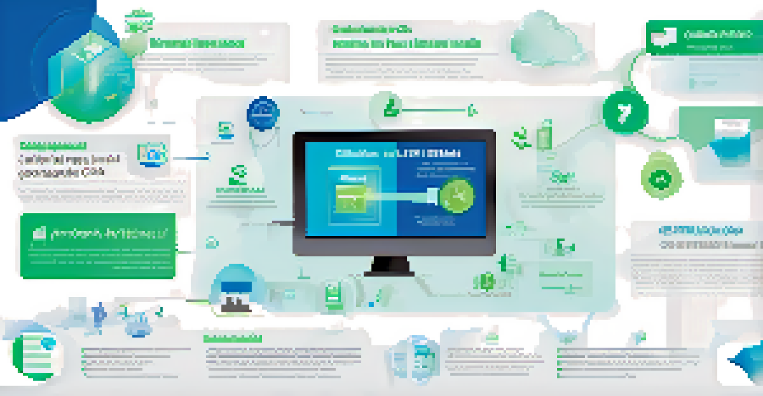 An infographic depicting the key features of the California Consumer Privacy Act with icons and a blue-green gradient background.