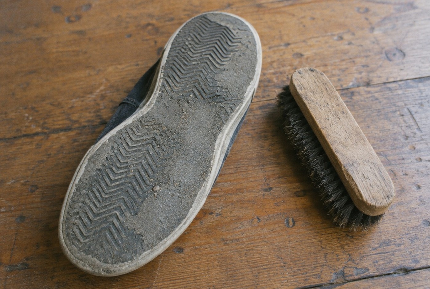 Illustration: Wear on a shoe sole.