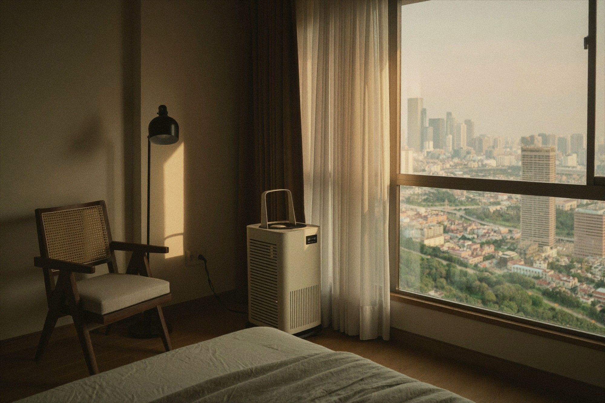 Air purifier in a Taipei apartment