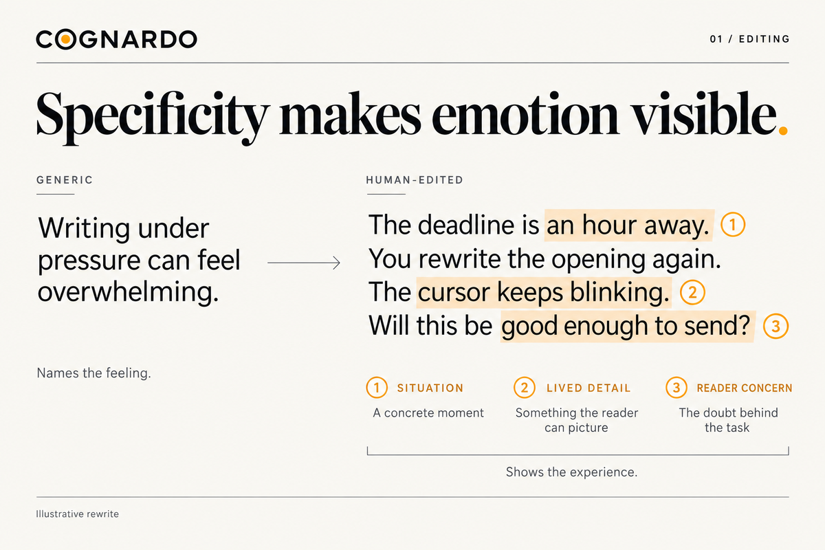 Specificity Makes Emotion Visible