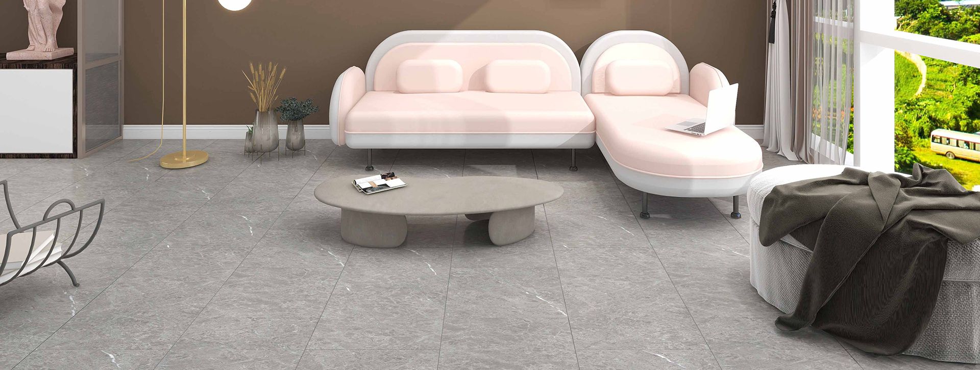 Monreal Slate stone-look flooring, decor ST-807, product close-up 2