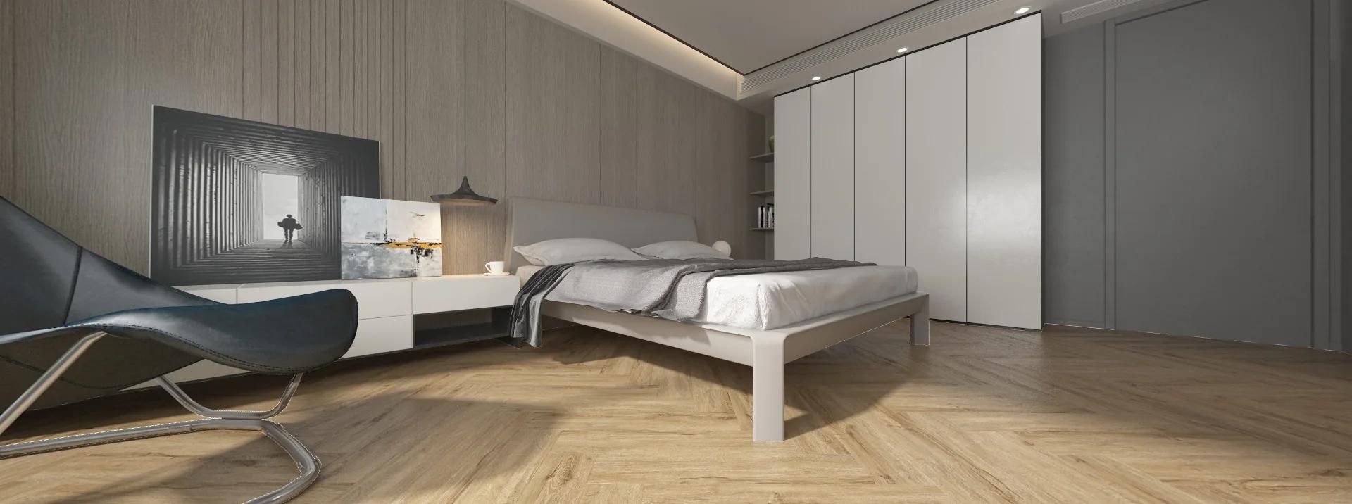 Originals Fischgrät flooring in an interior