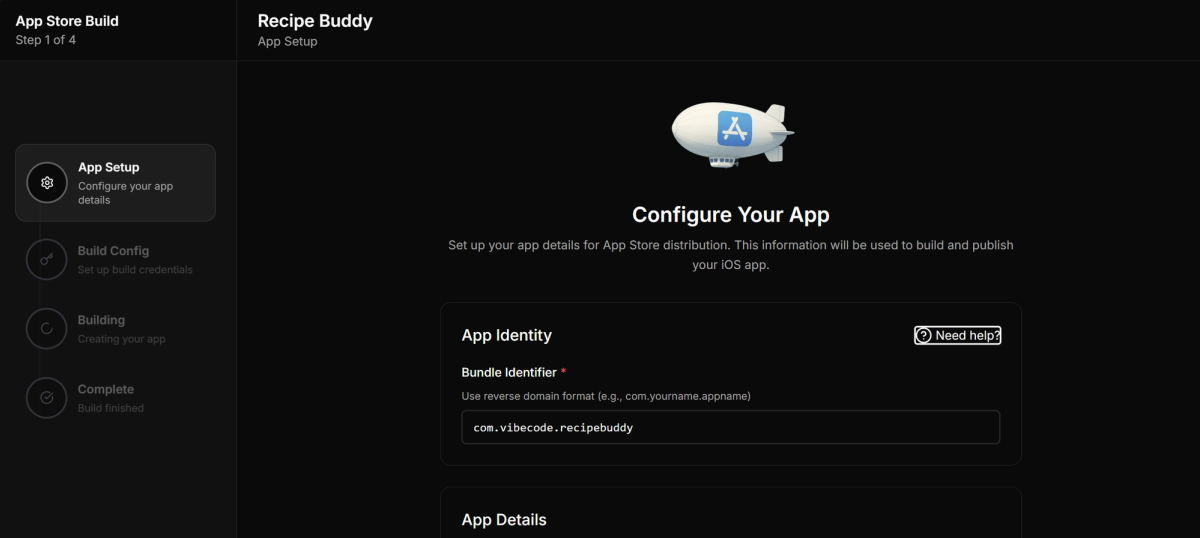 Publish app to appstore