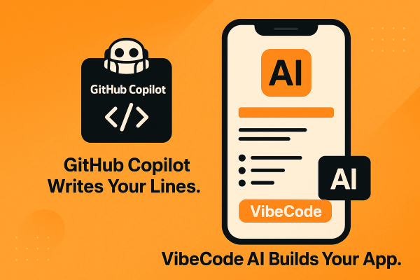 GitHub Copilot Writes Your Lines. VibeCode AI Builds Your App.