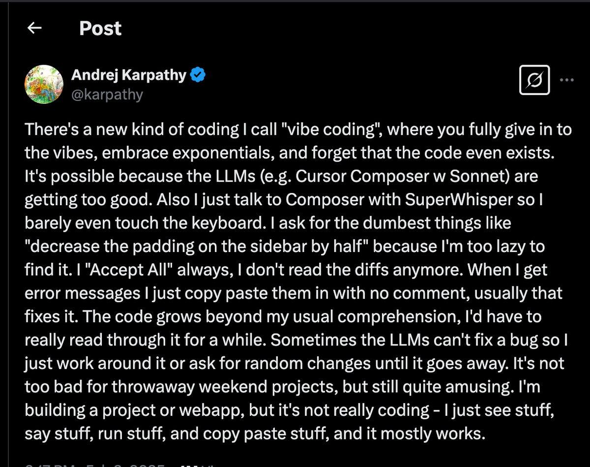 vibe code
