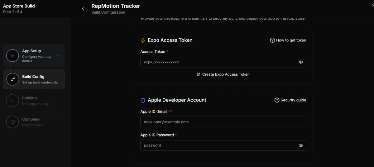 Submit App to Appstore