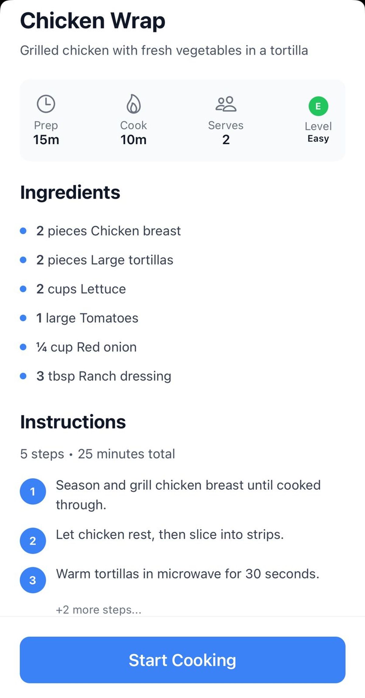 Recipe Ideas App