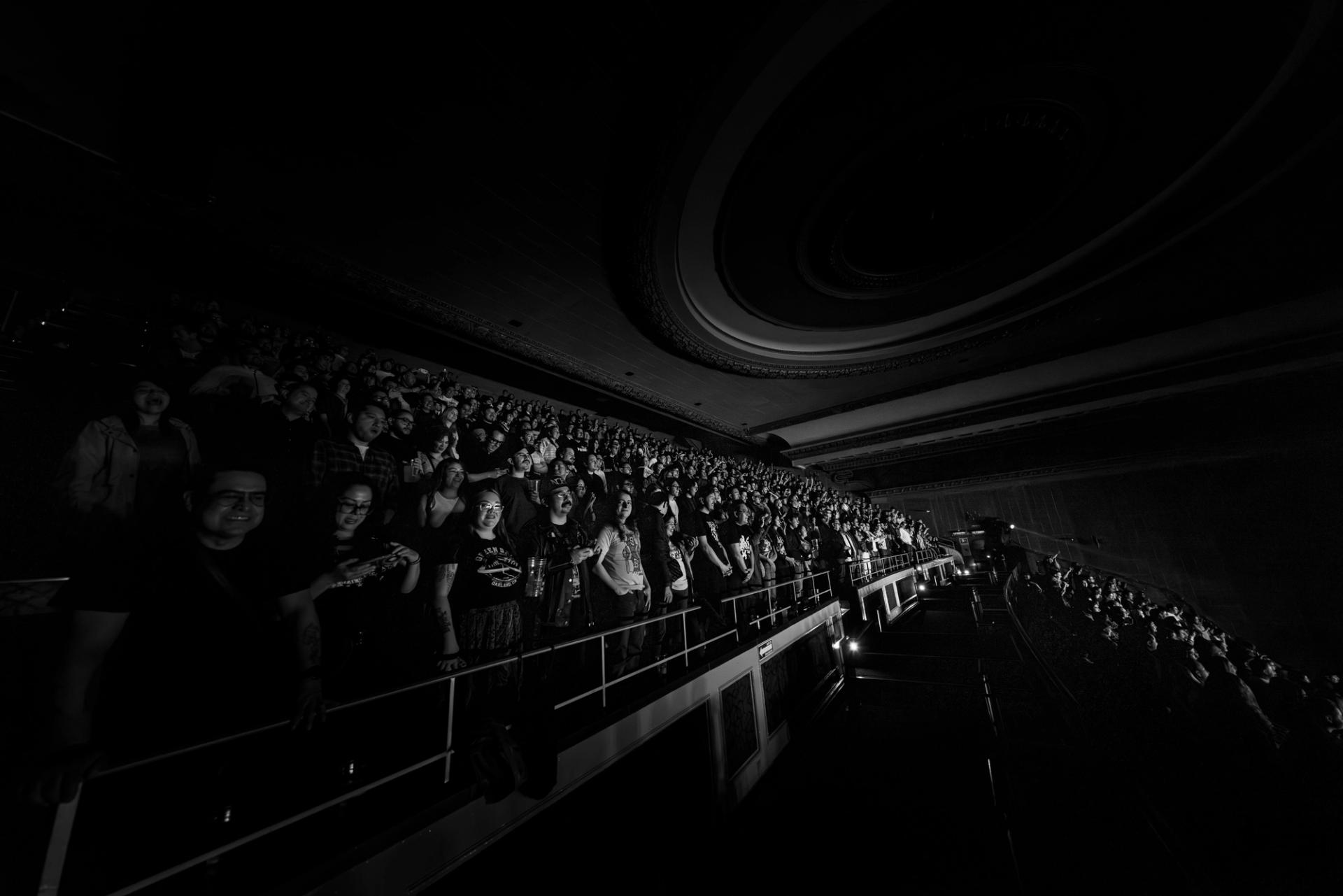 The Hives performing live on stage at Teatro Metropolitan in Mexico City, photographed by Alan Cortés