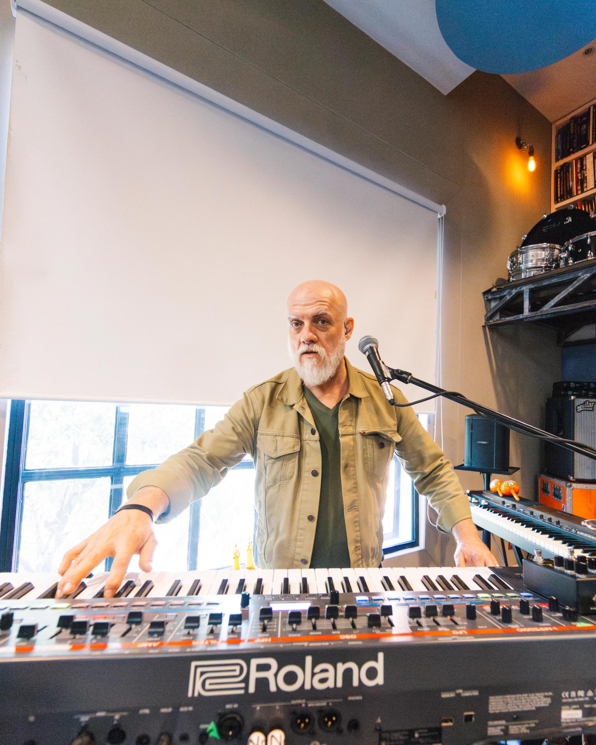 Fobia rehearsing at panoram studios in mexico city photography by Alan Cortés