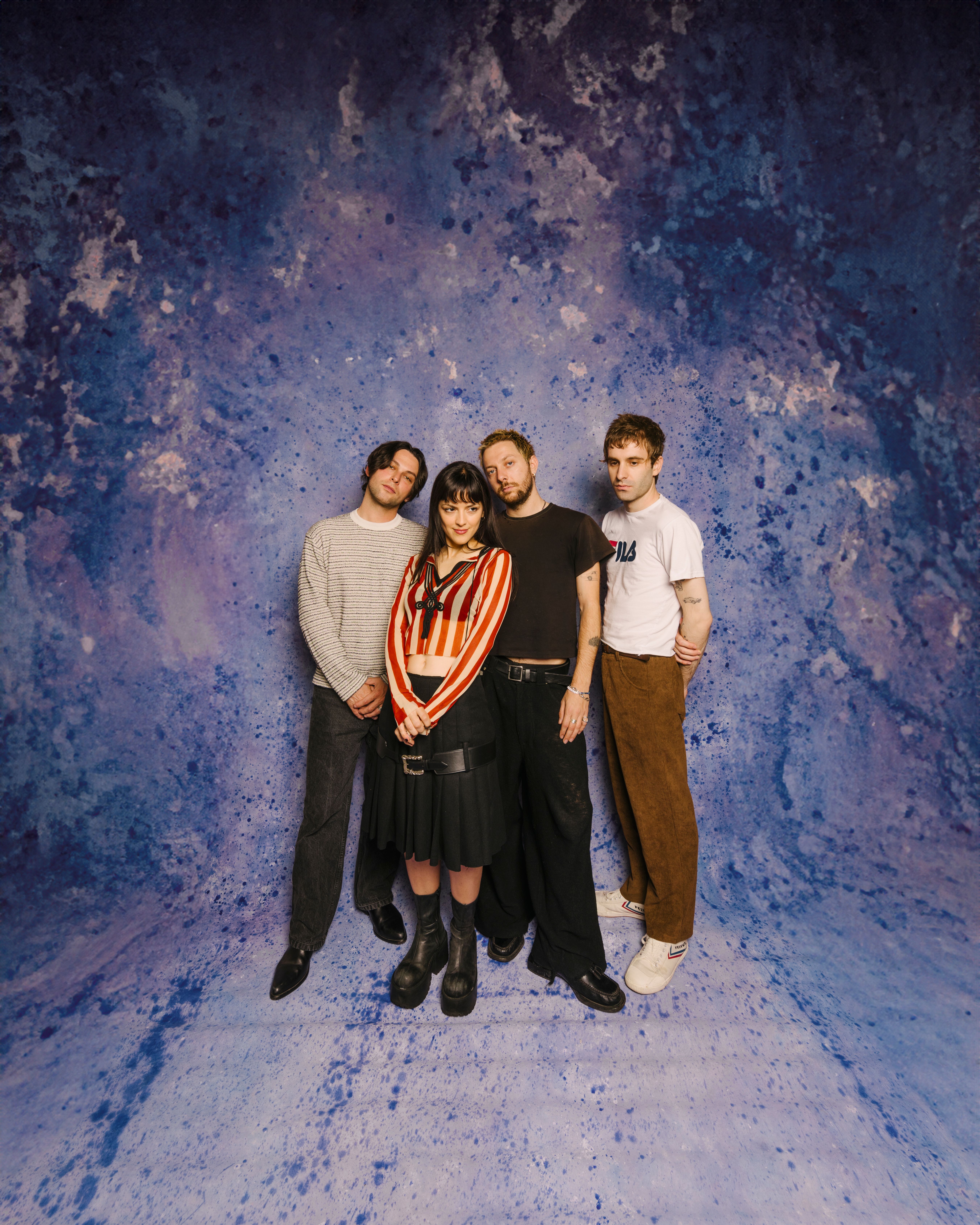 Portrait of the mexican band The Marías for Vibras magazine in Mexico City, photographed by Alan Cortés