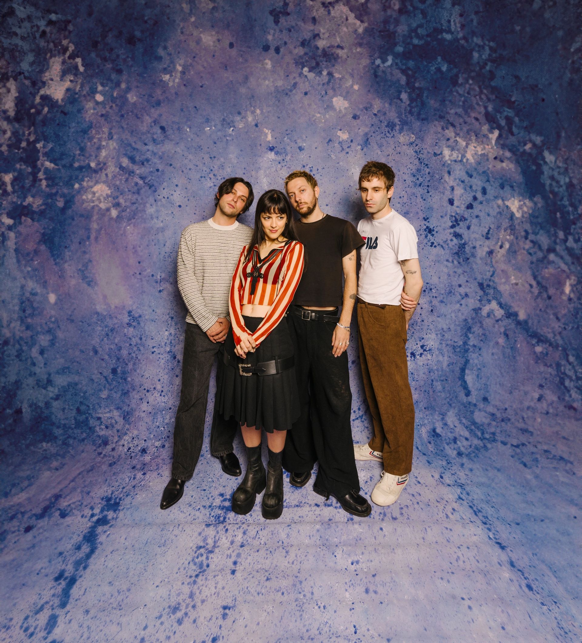 Portrait of the mexican band The Marías for Vibras magazine in Mexico City, photographed by Alan Cortés