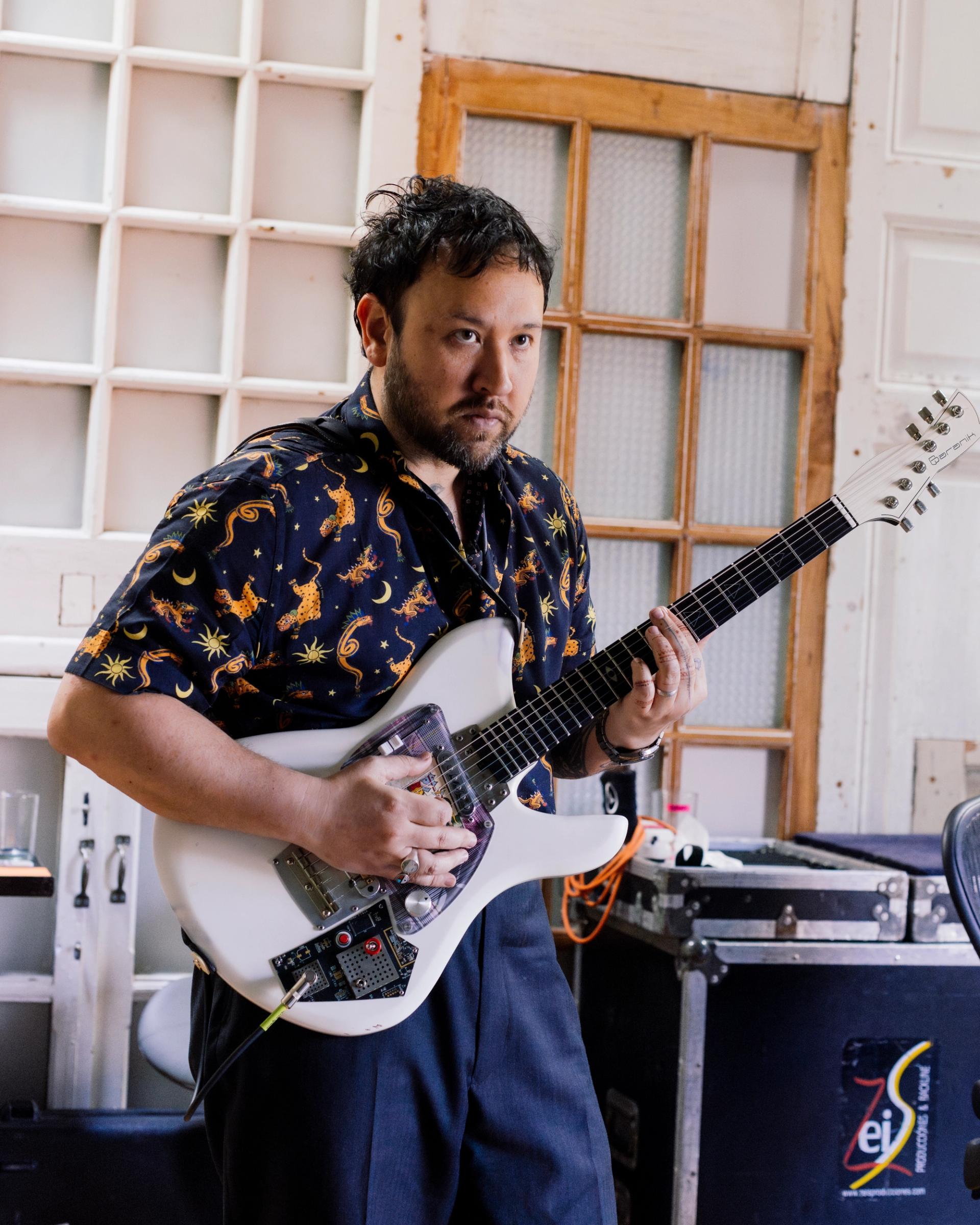 Unknown Mortal Orchestra Ensayando en Panoram Studios en Ciudad de México - Fotografía por Alan Cortés