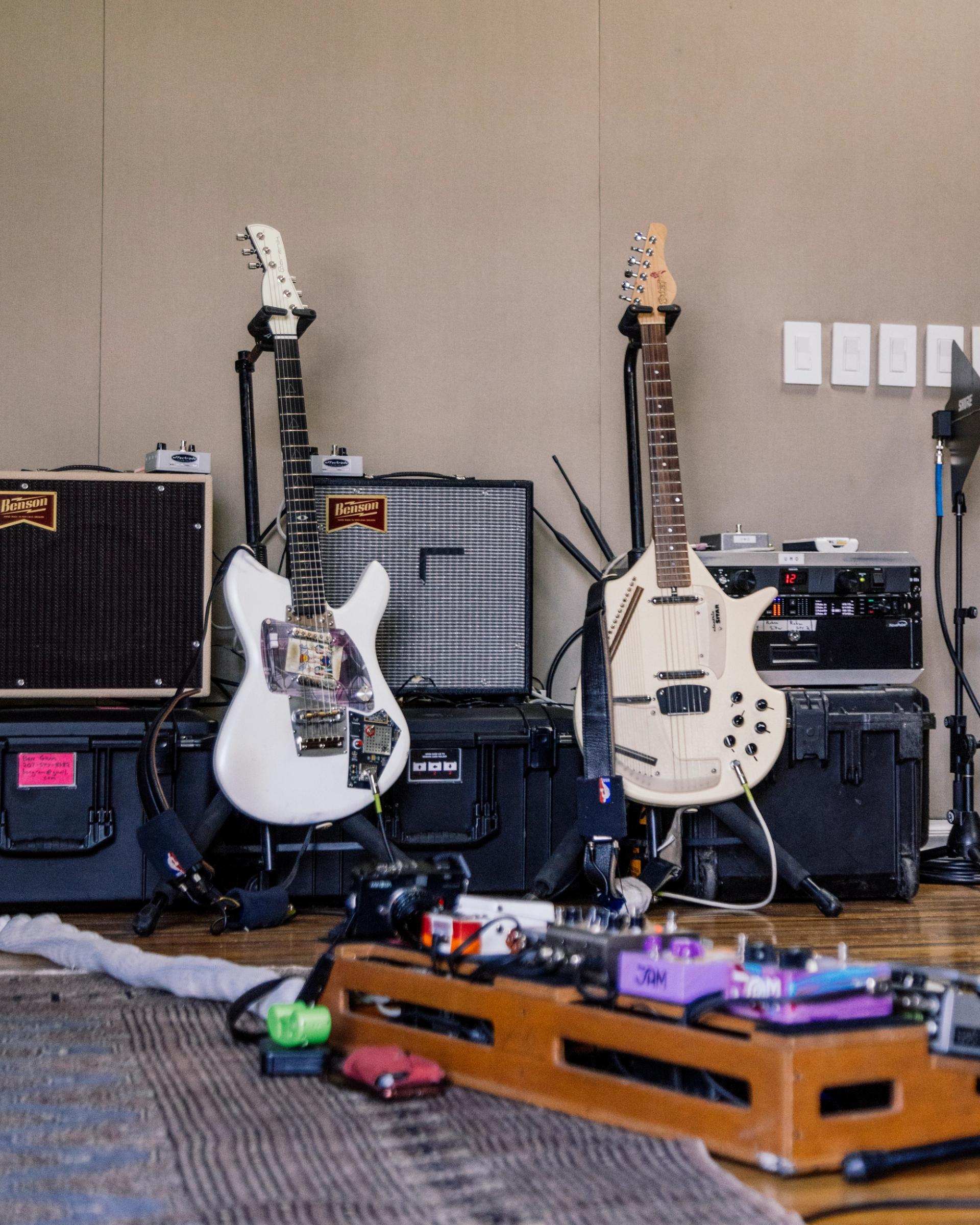 Unknown Mortal Orchestra Ensayando en Panoram Studios en Ciudad de México - Fotografía por Alan Cortés