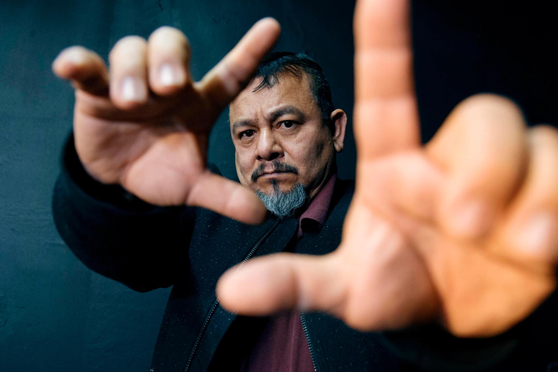 Silverio Palacios portrait, photographed by Alan Cortés in Mexico City