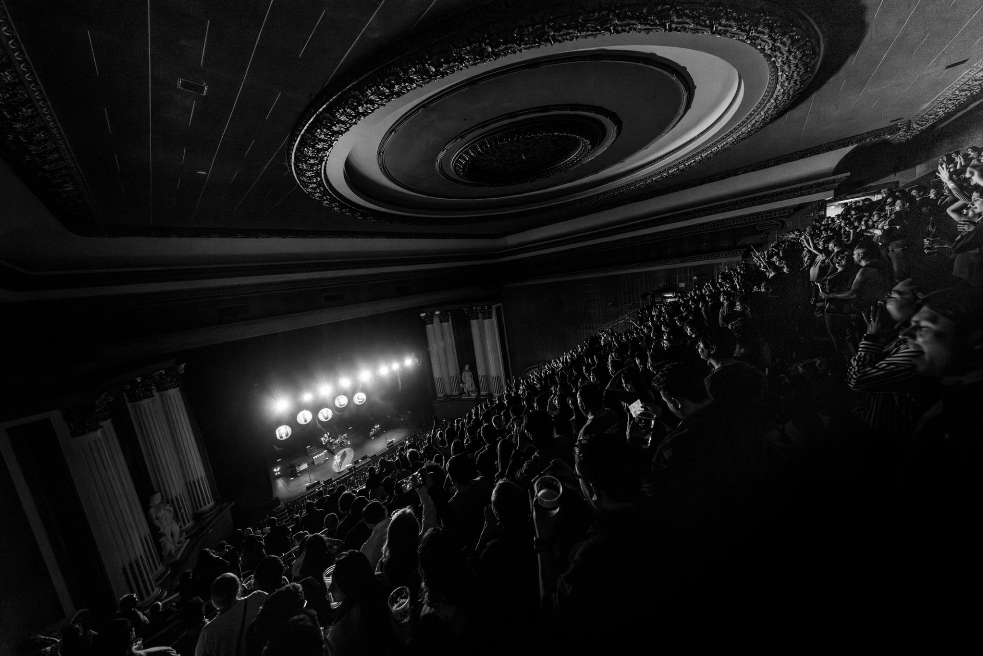 The Hives performing live on stage at Teatro Metropolitan in Mexico City, photographed by Alan Cortés