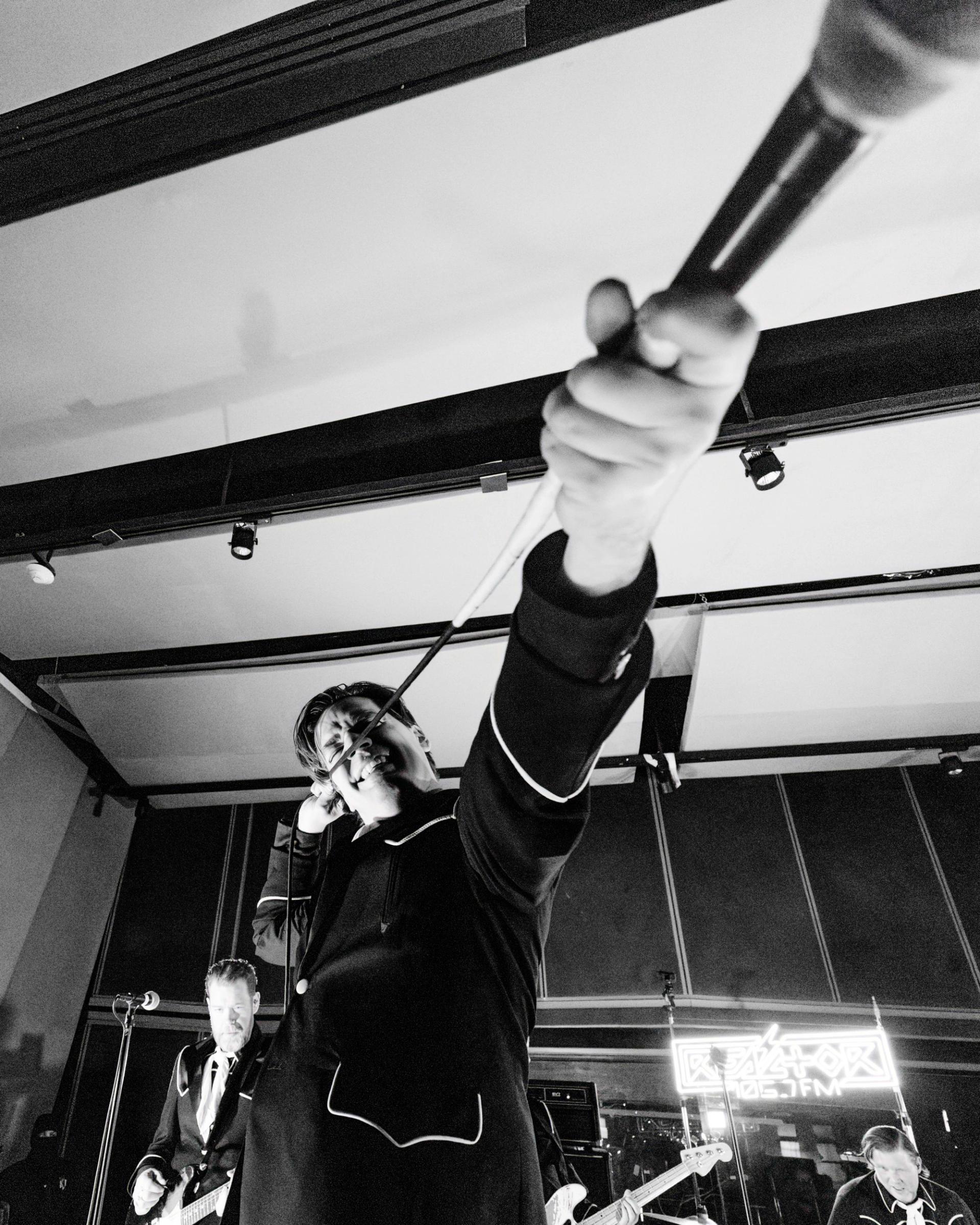 The Hives Live Session in Mexico City at Reactor105.7 Photographed by Alan Cortés