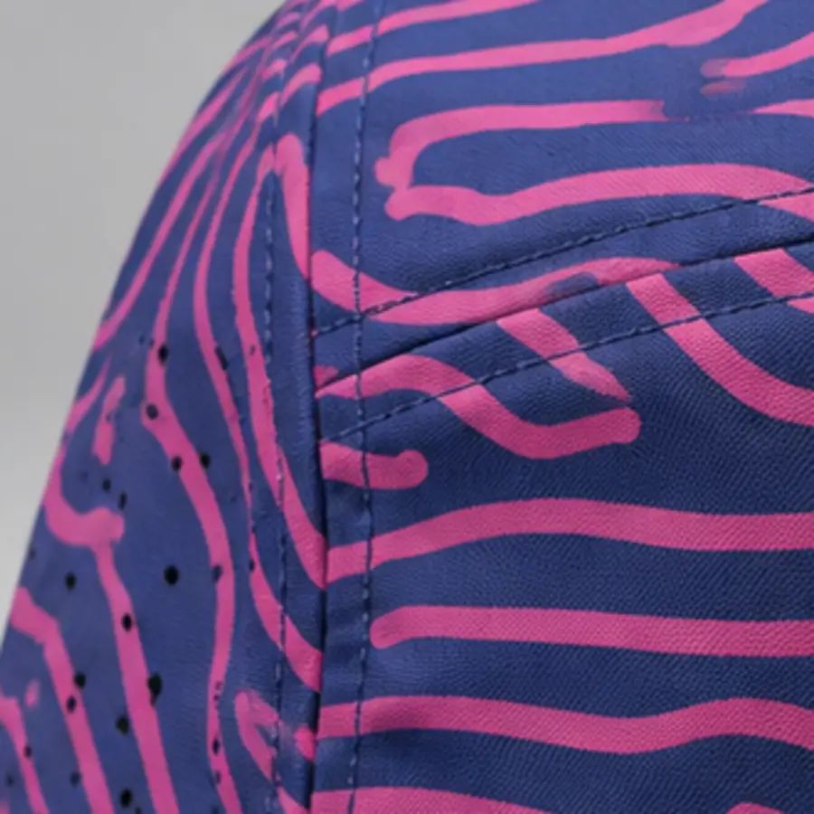 Close-up of the laser-cut ventilation on the Pulse cap print