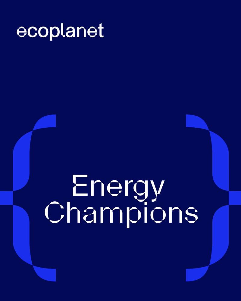 Kampagnenmotiv von ecoplanet: «Energy Champions» in geschweiften Klammern