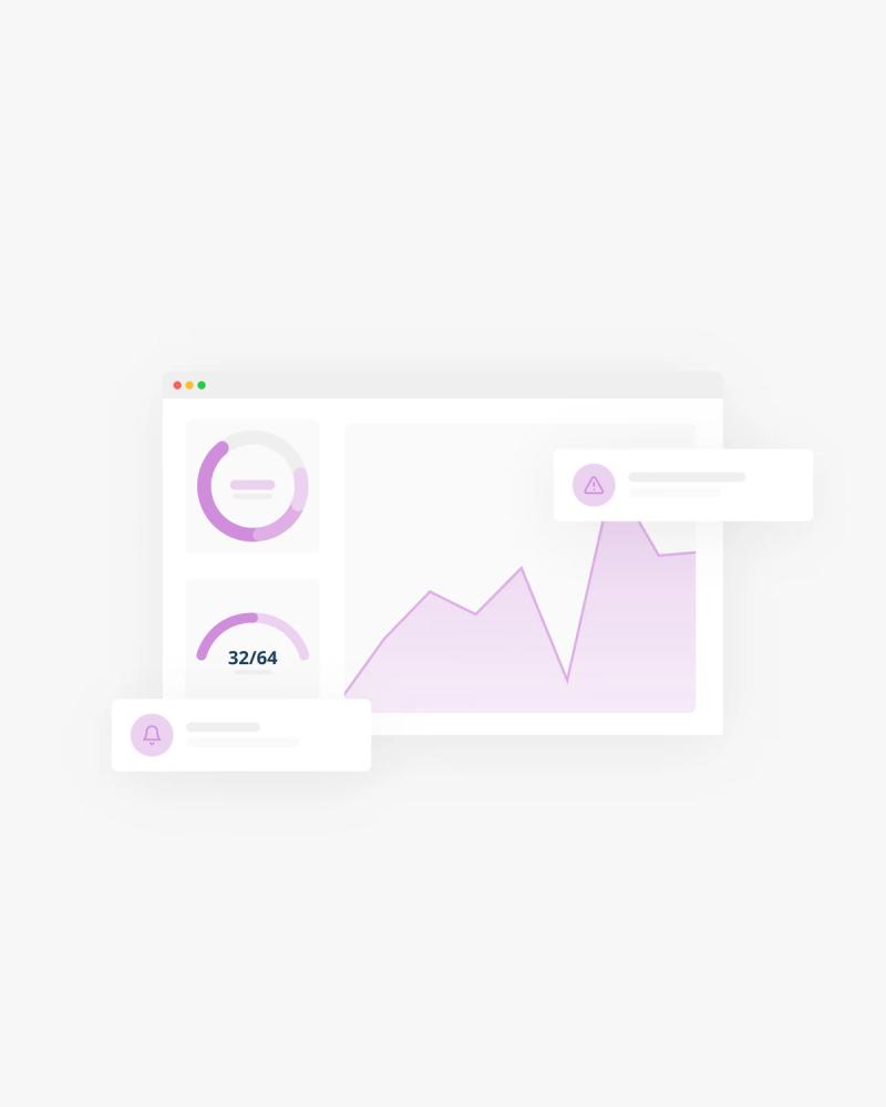 Illustration von Pricenow zu Data Analytics: Dashboard mit Kennzahlen