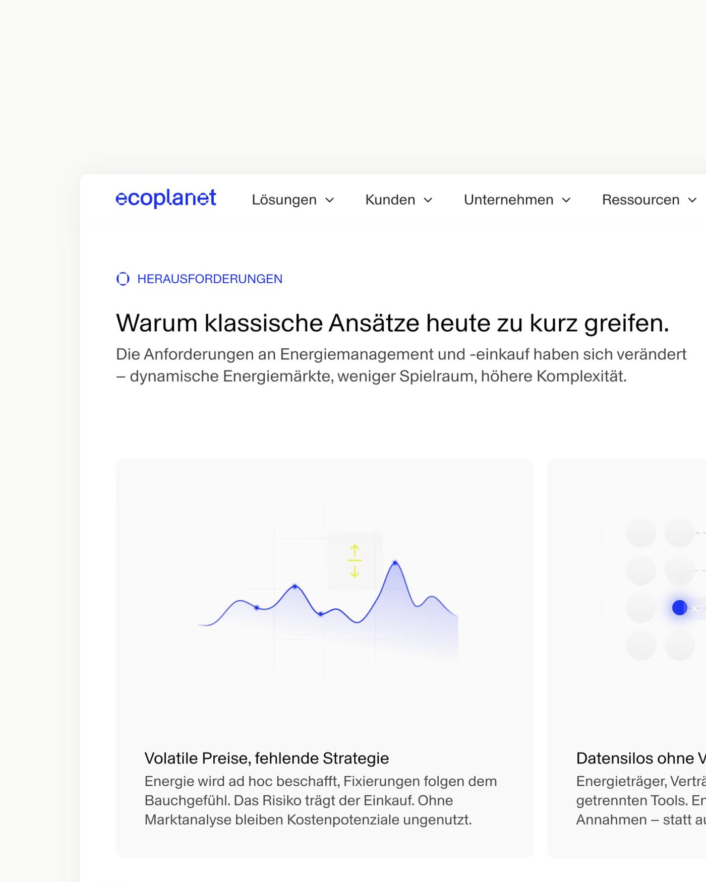 Abschnitt «Warum klassische Ansätze heute zu kurz greifen» der ecoplanet-Webseite