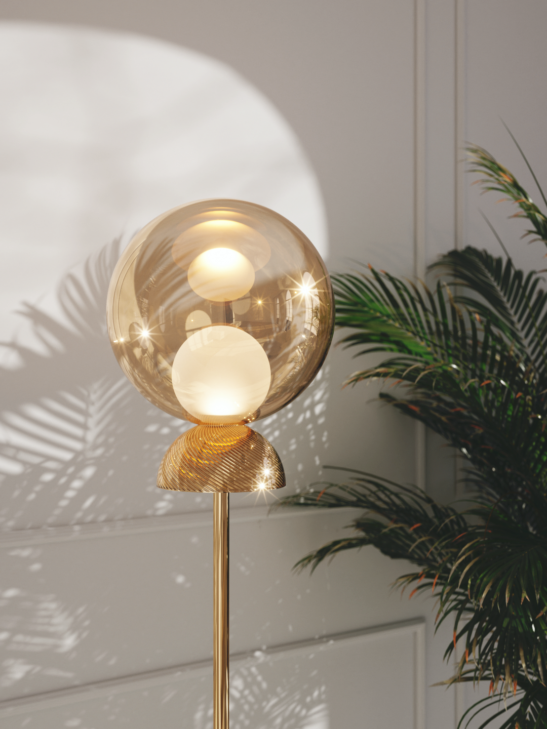 Sans Souci Charm floor lamp visualisation crystal bohemian glass lamp