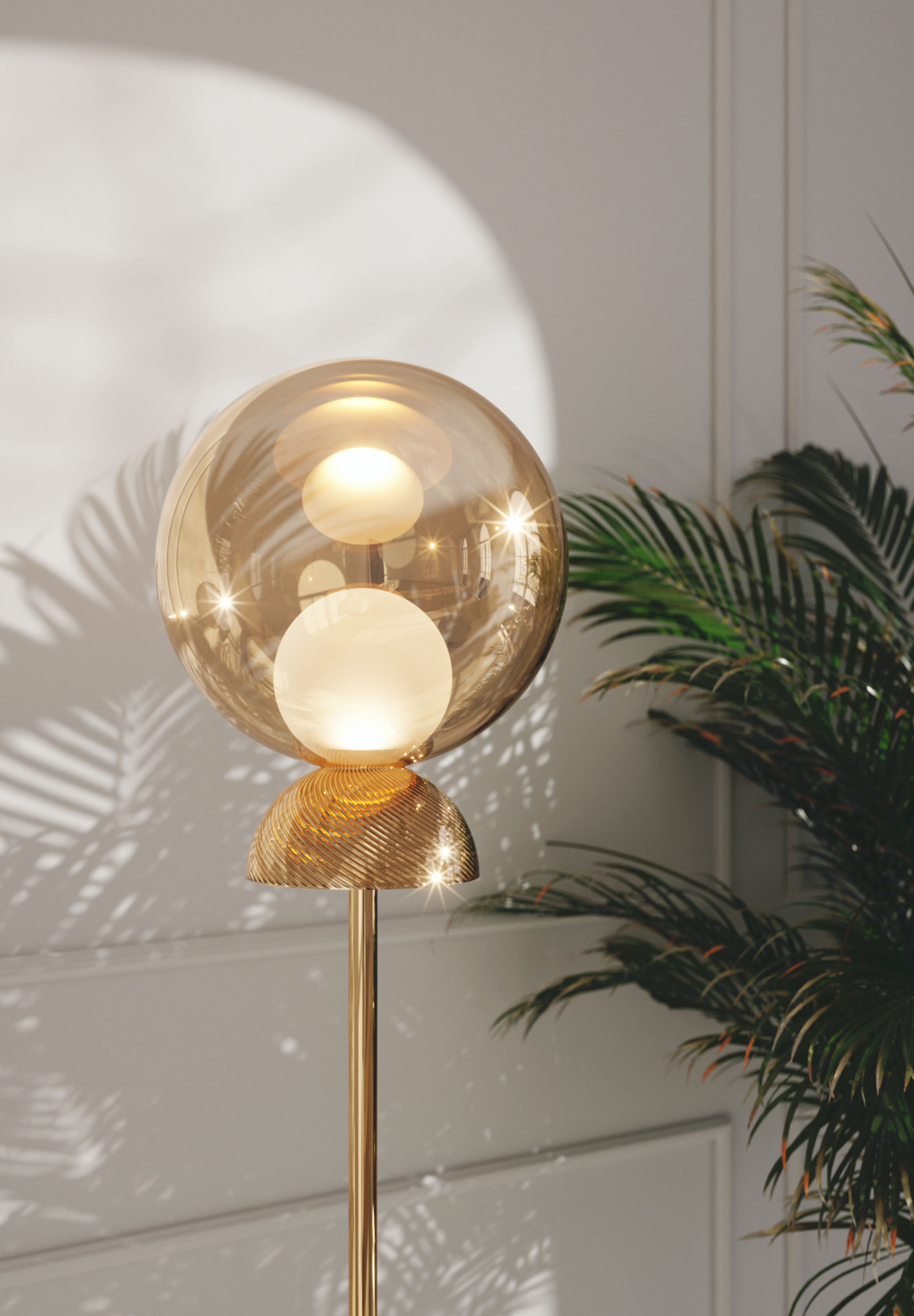 Sans Souci Charm floor lamp visualisation crystal bohemian glass lamp