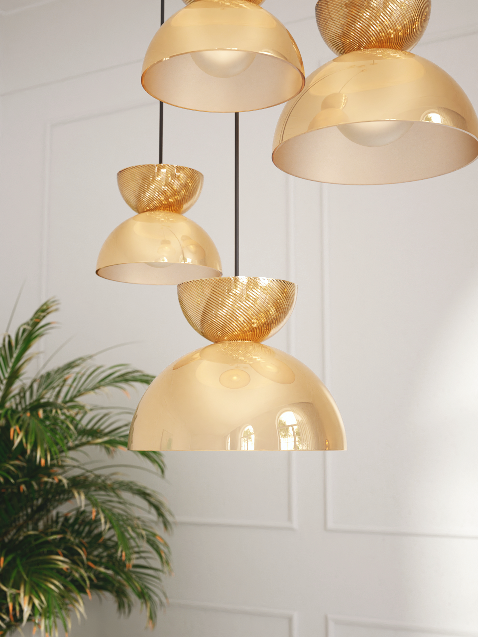 Sans Souci Charm pendant crystal chandelier visualisation