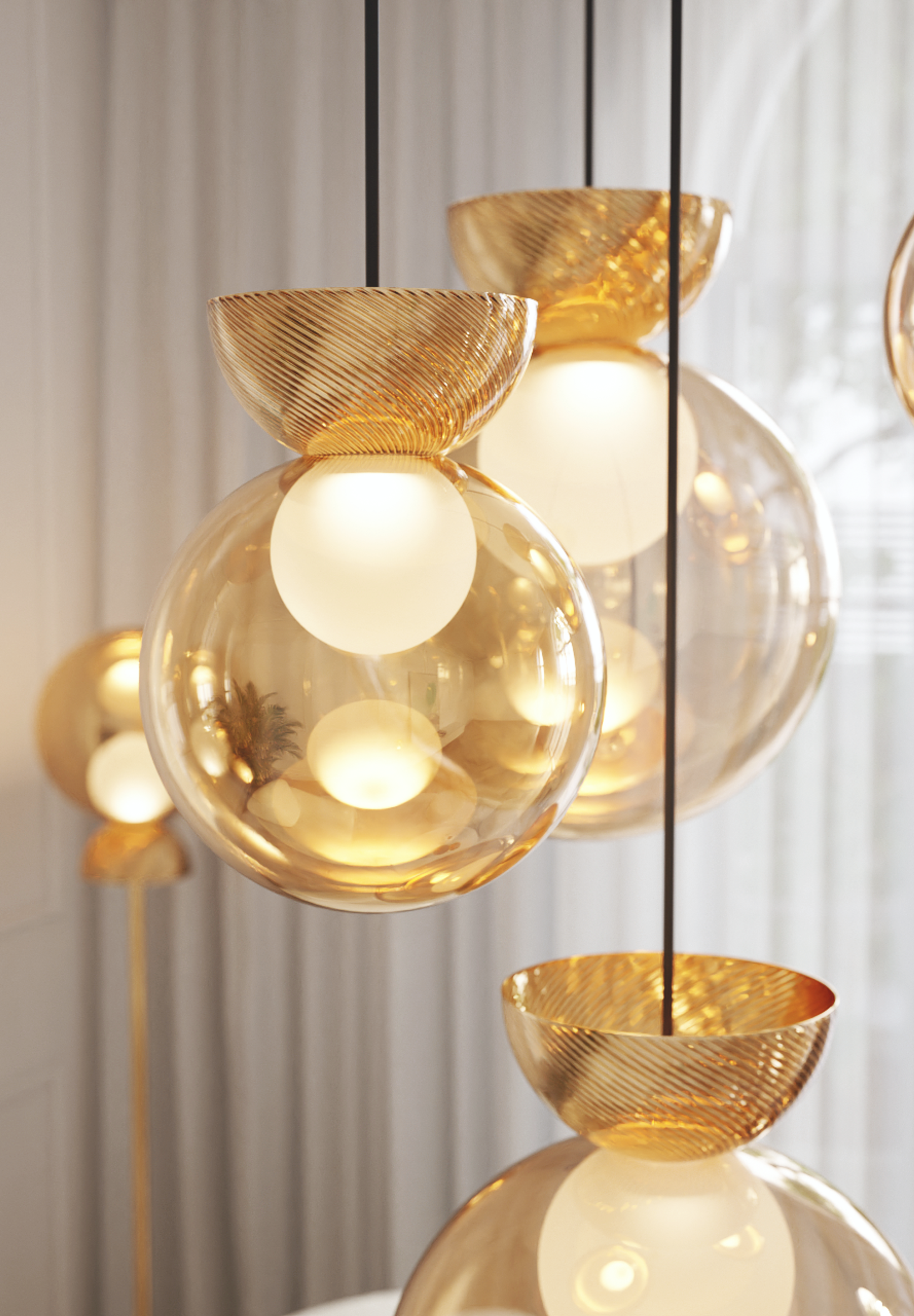 Sans Souci Charm product pendant crystal chandelier visualisation