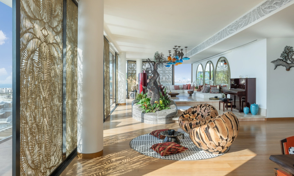 View of BVLGARI Residences – The Shadow Box Penthouse | Sans Souci Lighting
