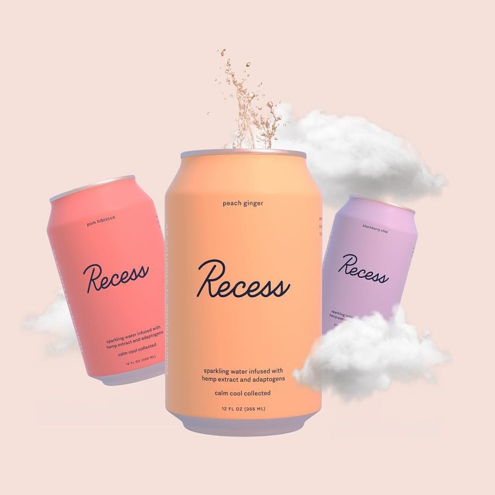 Freelance Founders perk with Recess CBD beverages. 