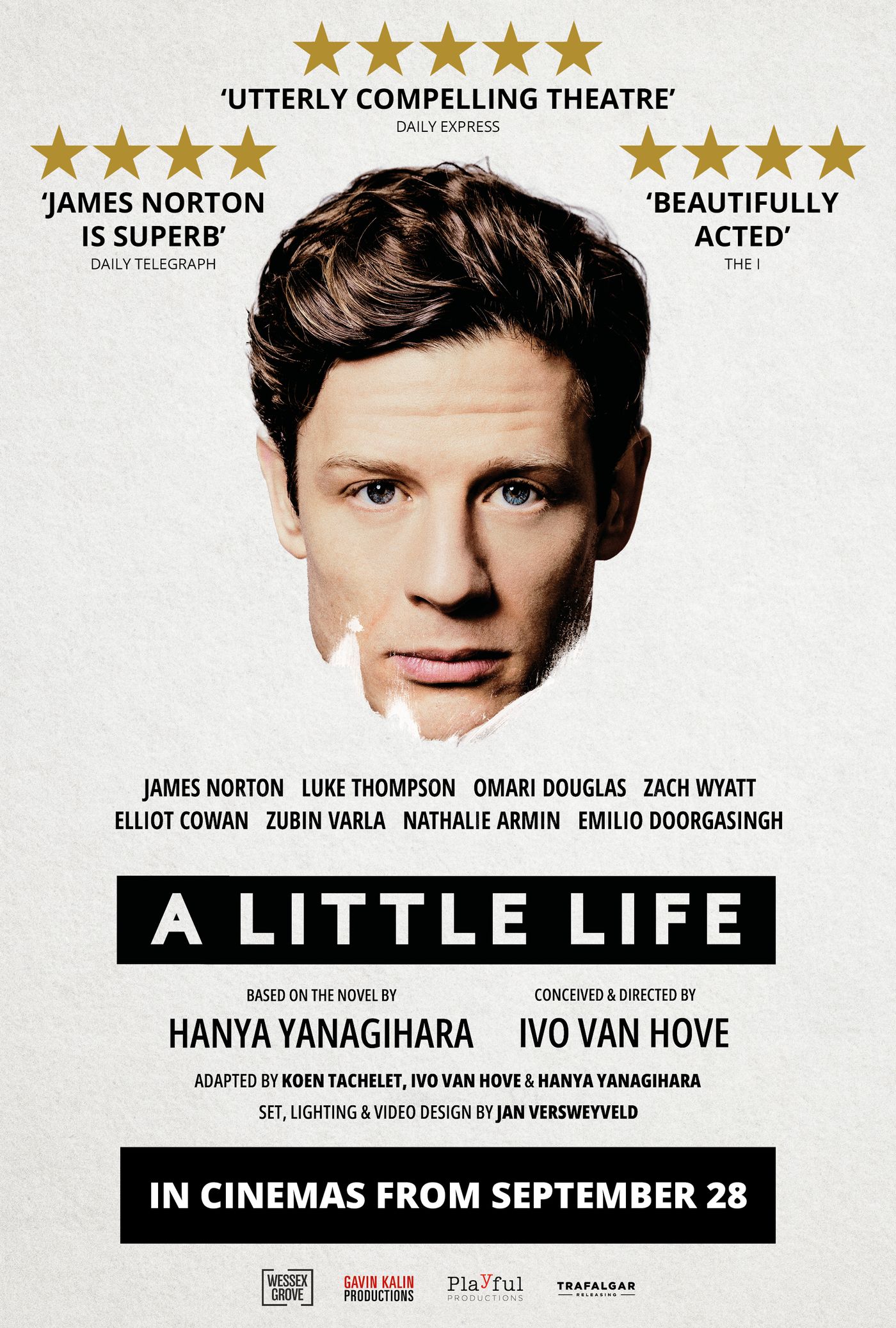 Plakat for den filmede teaterforestillingen A little life
