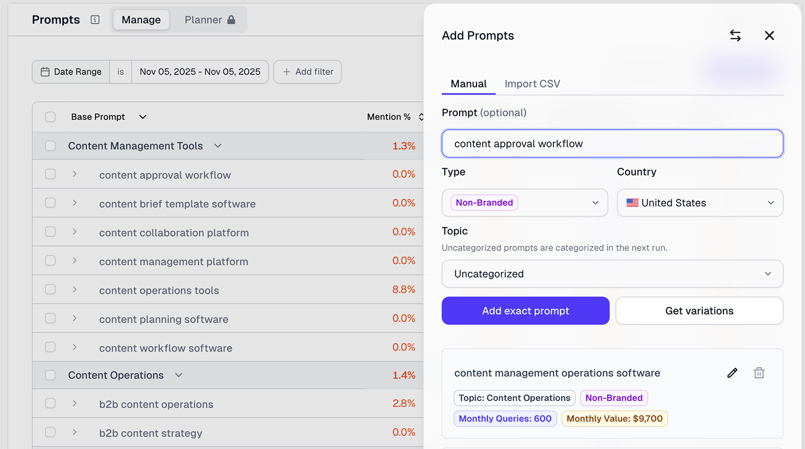 Athena review prompt creator screenshot