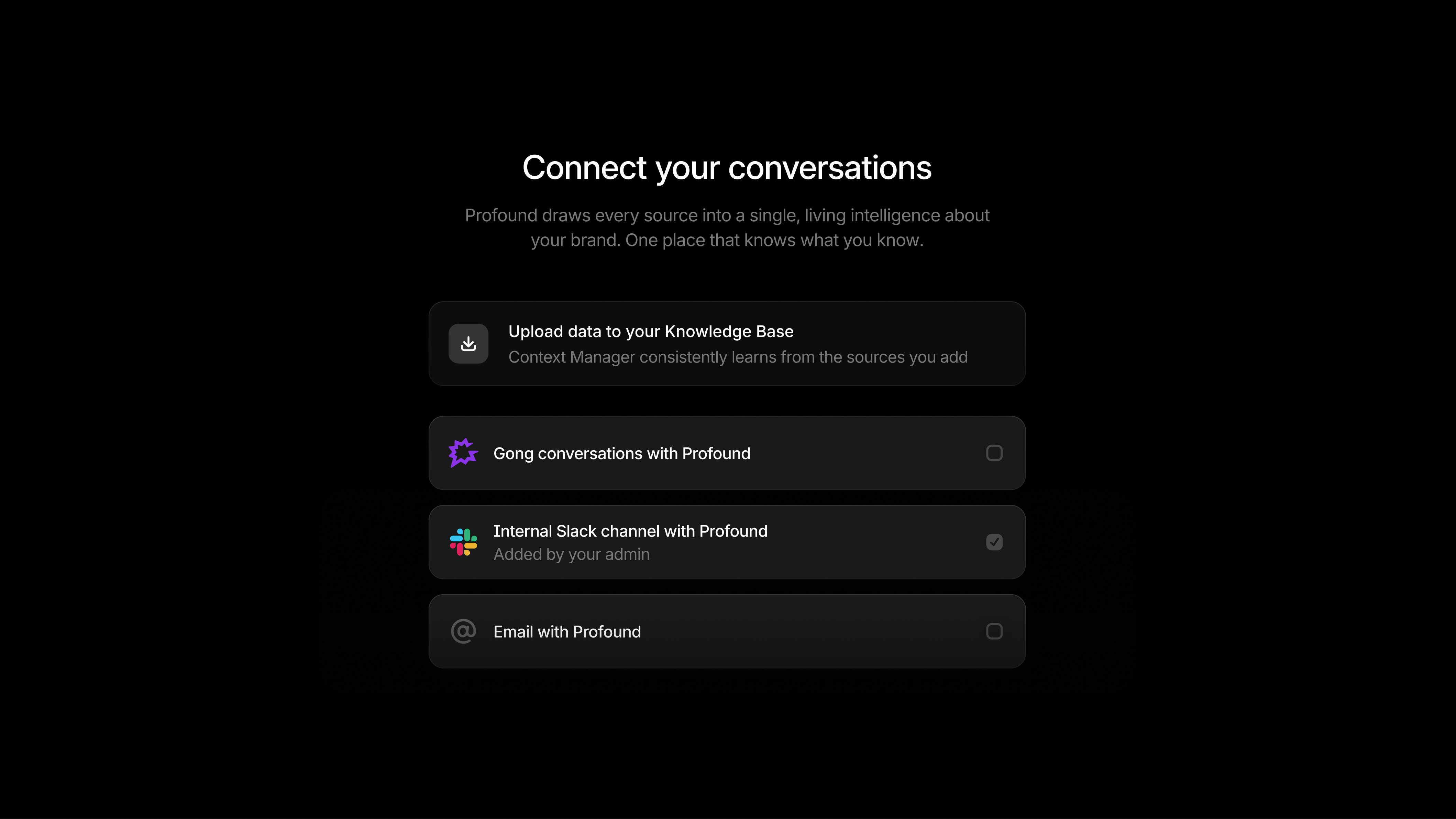 Synced data in profound