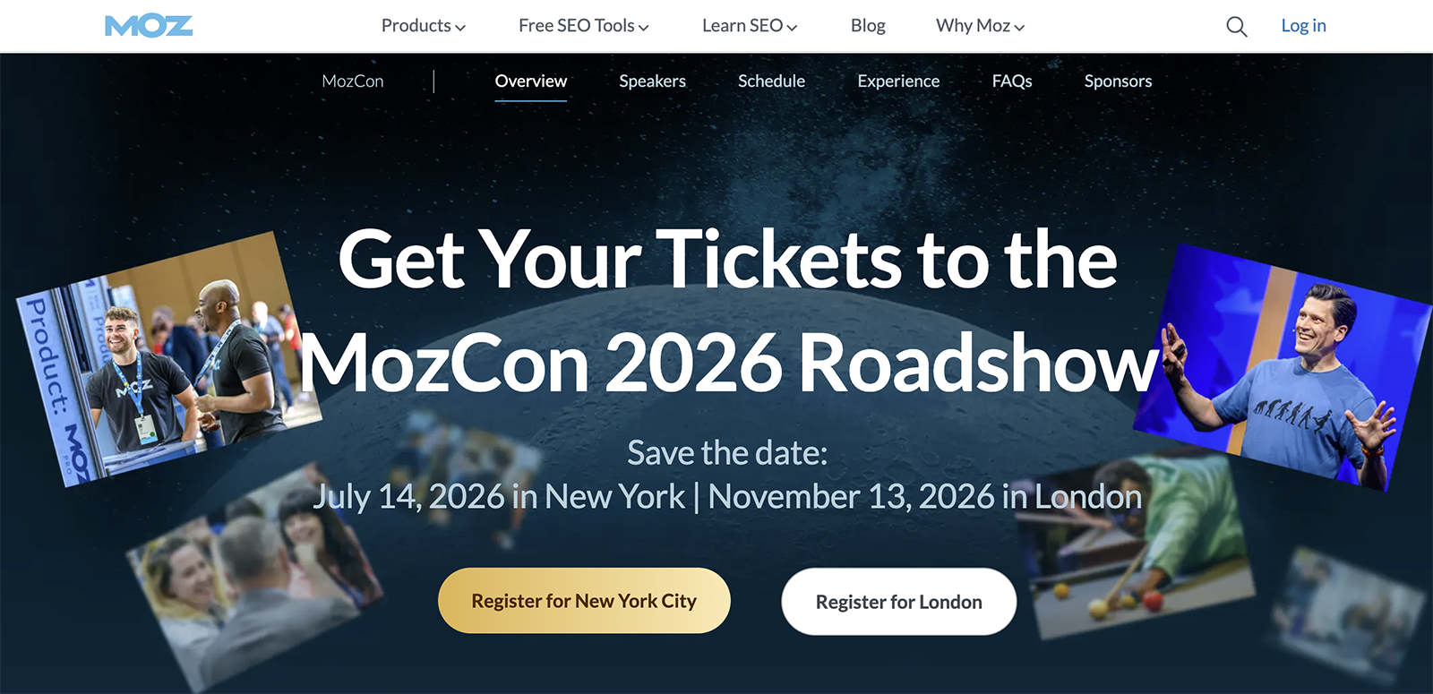 MozCon homepage