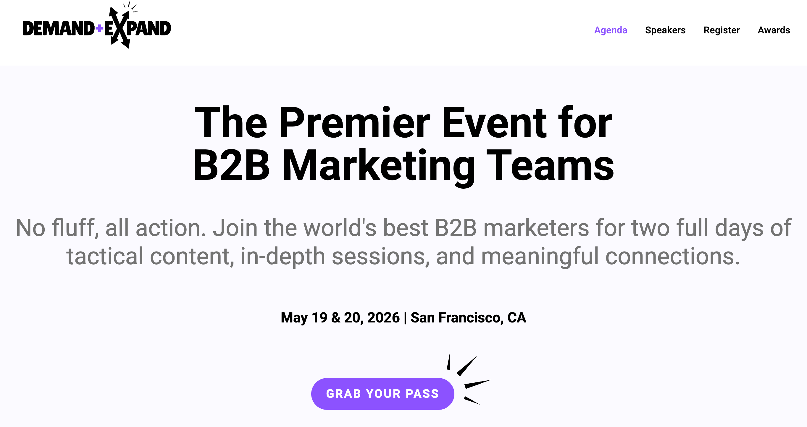 Demand & Expand homepage