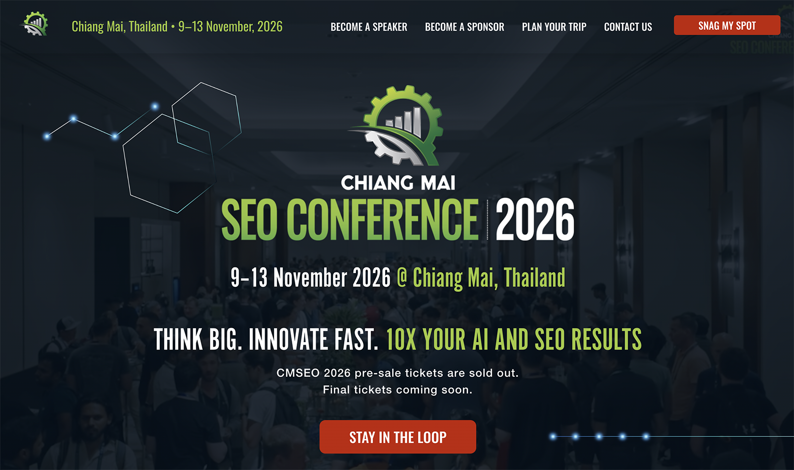Chiang Mai SEO Conference homepage