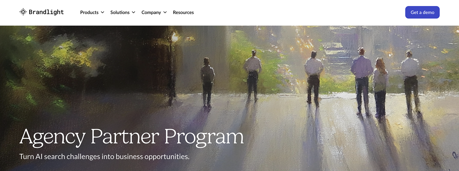 brandlight agency page screenshot