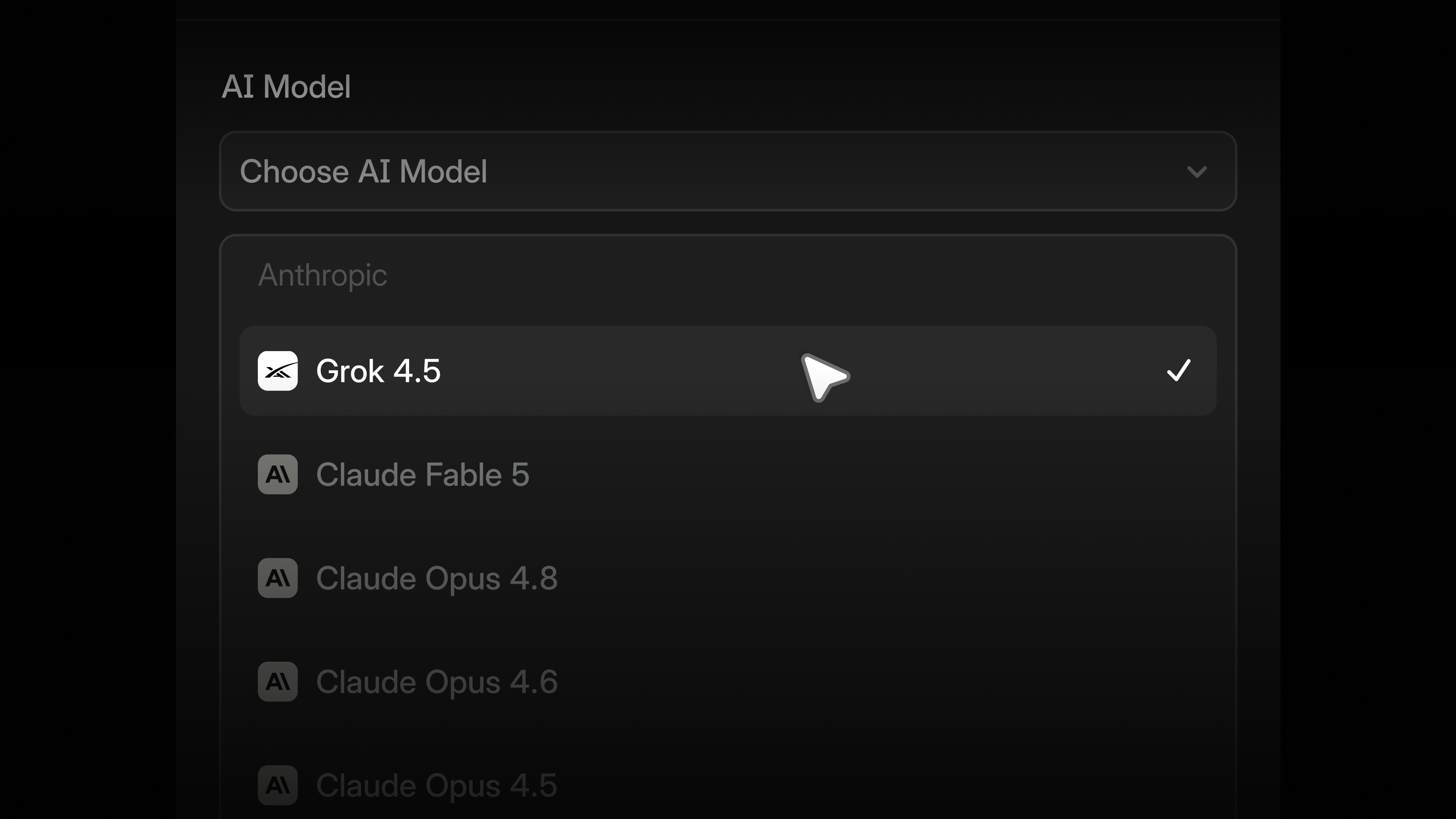 Grok 4.5 support in Profound