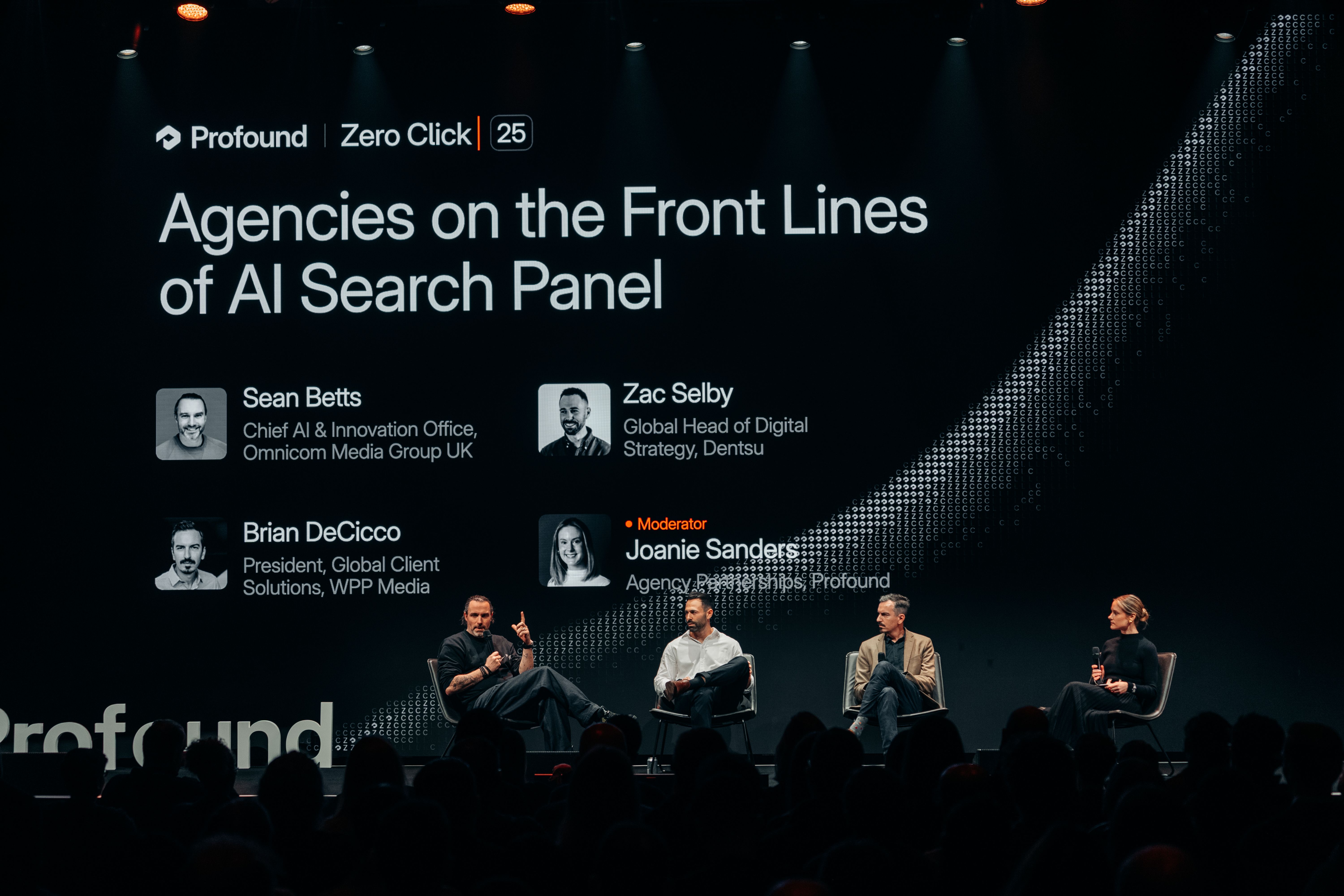 Agencies at the front line of AI Search panel