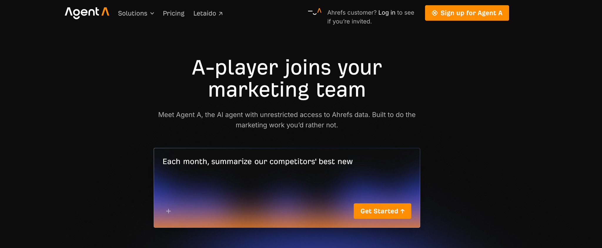 Ahrefs - Agent A