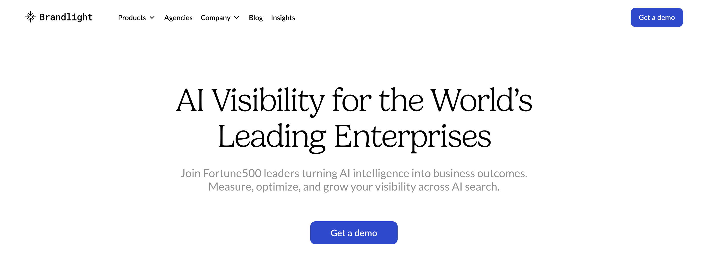 Brandlight homepage