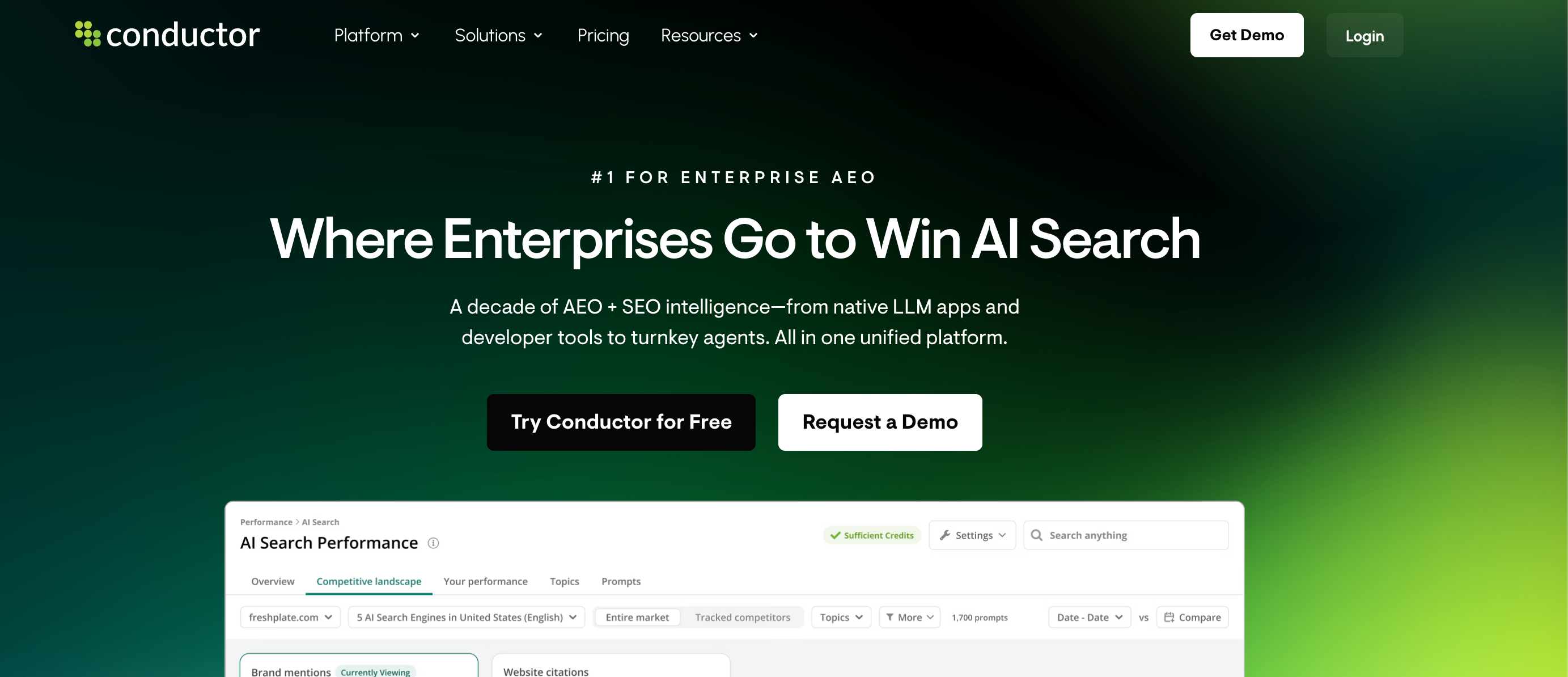 Conductor homepage