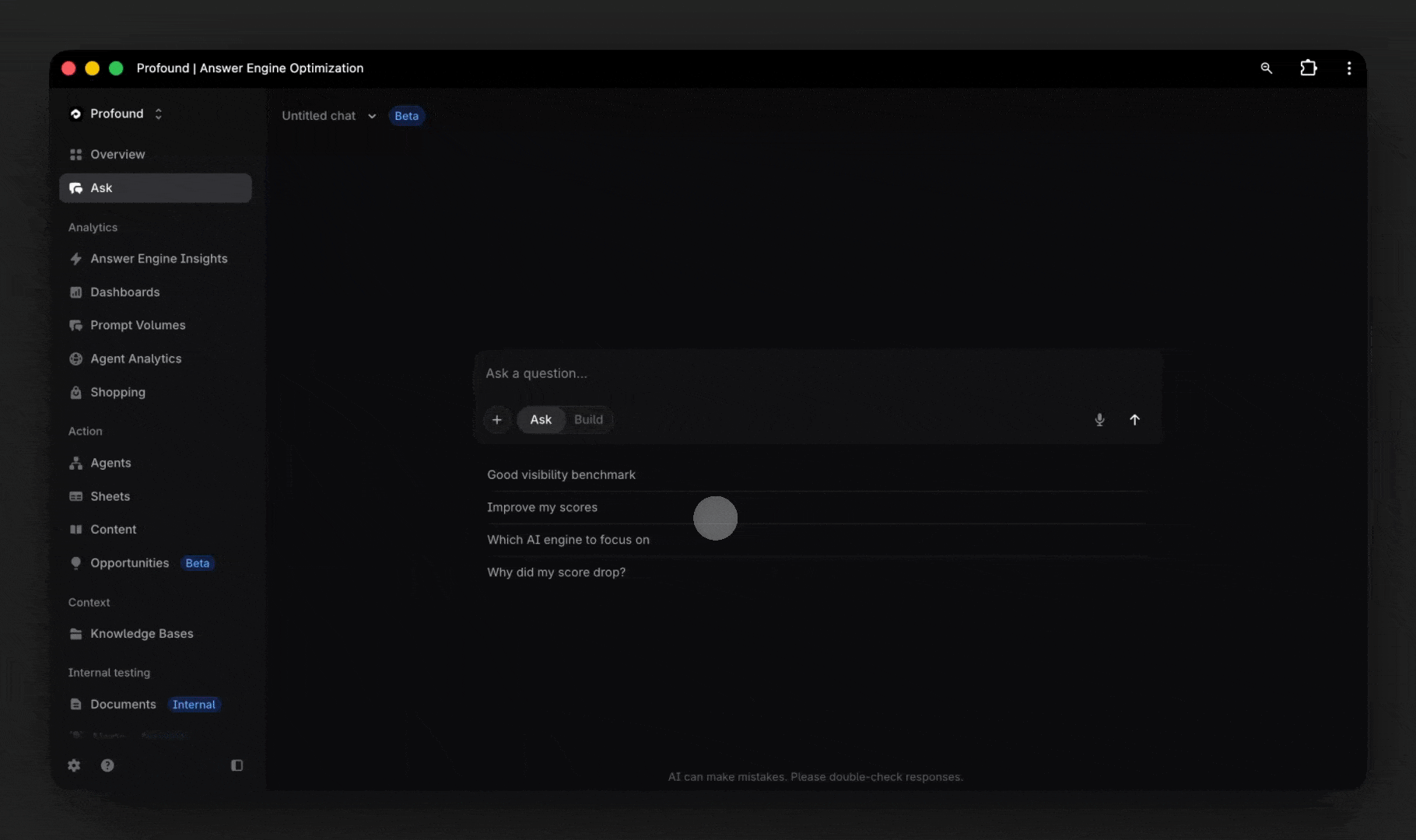 Connecting OpenAI Ads account to Profound