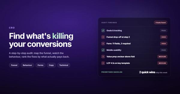 CRO Audit: How to Find and Fix What Kills Your Conversions