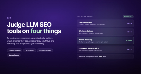 Best LLM SEO Checkers in 2026: 7 Tools That Actually Work