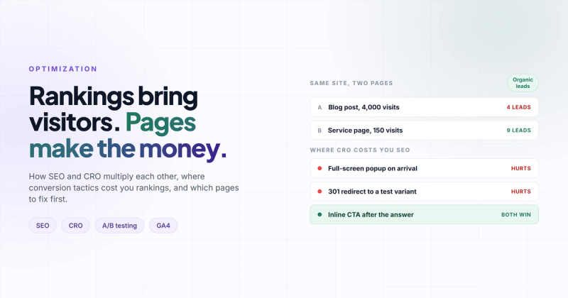 CRO SEO: How to Make Search Traffic Actually Convert