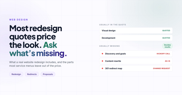 Website Redesign Services: What You're Actually Paying For